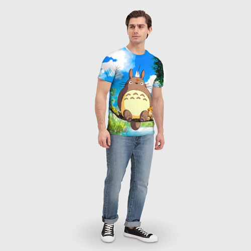 Мужская футболка 3D Тоторо и компания, цвет 3D печать - фото 5