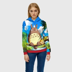 Женская толстовка 3D Тоторо и компания - фото 2