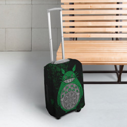 Чехол для чемодана 3D Тоторо зеленый - фото 2