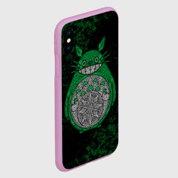 Чехол для iPhone XS Max матовый Тоторо зеленый - фото 2