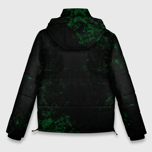 Мужская зимняя куртка 3D Тоторо зеленый, цвет черный - фото 2