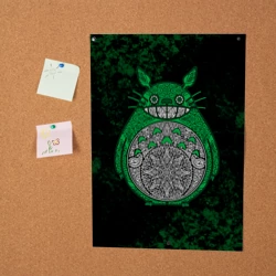 Постер Тоторо зеленый - фото 2