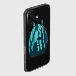 Чехол для iPhone 16 силиконовый с защитой камеры Тоторо Лесной болван - фото 2