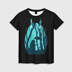 Женская футболка 3D Тоторо Лесной болван