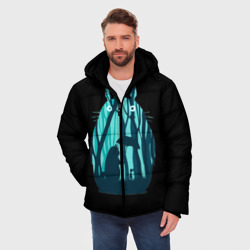 Мужская зимняя куртка 3D Тоторо Лесной болван - фото 2