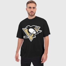 Мужская футболка oversize 3D Pittsburgh Penguins Crosby - фото 2