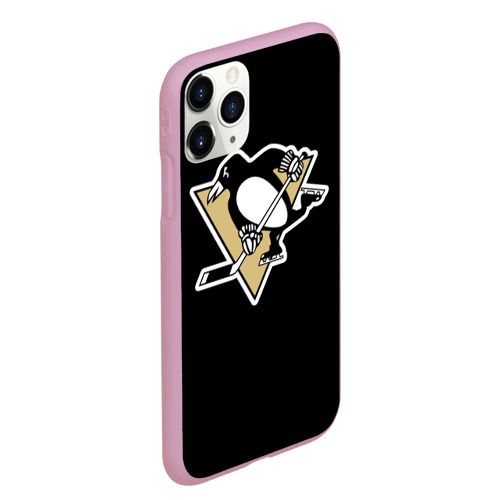 Чехол для iPhone 11 Pro Max матовый с принтом Pittsburgh Penguins Crosby, вид сбоку #3