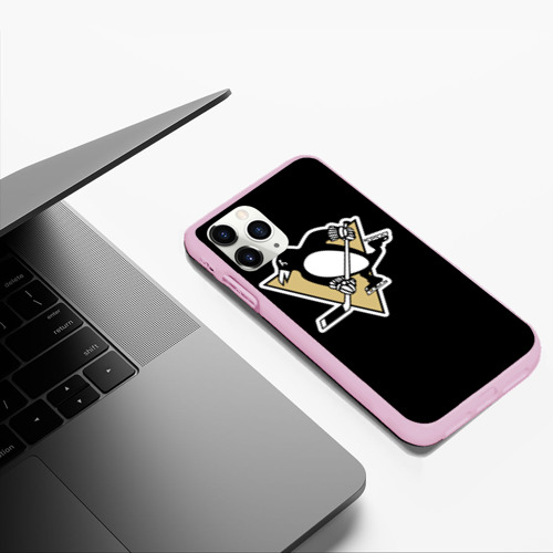 Чехол для iPhone 11 Pro Max матовый с принтом Pittsburgh Penguins Crosby, фото #5
