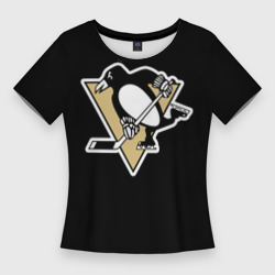 Женская футболка 3D Slim Pittsburgh Penguins Crosby