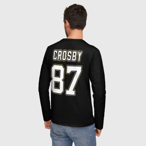 Мужской лонгслив 3D Pittsburgh Penguins Crosby, цвет 3D печать - фото 4