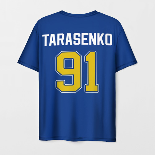 Мужская футболка 3D Saint louis blues Tarasenko 91, цвет 3D печать - фото 2