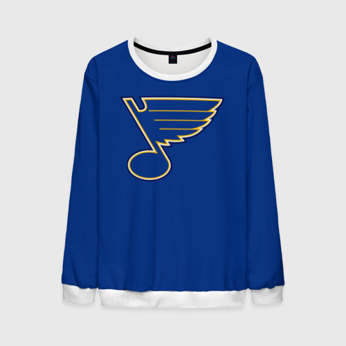 Мужской свитшот 3D Saint louis blues Tarasenko 91, цвет белый