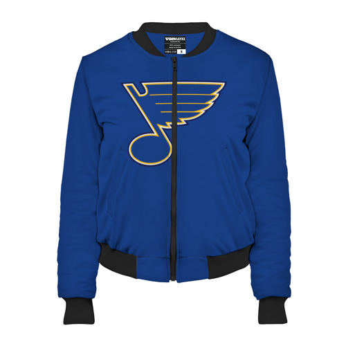 Женский бомбер 3D Saint louis blues Tarasenko 91, цвет черный