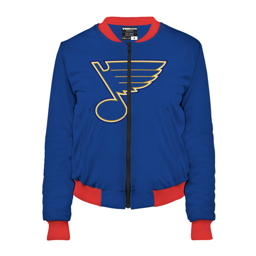 Женский бомбер 3D Saint louis blues Tarasenko 91, цвет красный