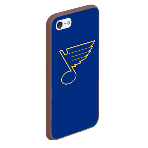 Чехол для iPhone 5/5S матовый Saint louis blues Tarasenko 91, цвет коричневый - фото 3