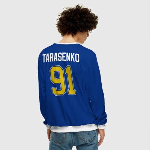 Мужской свитшот 3D Saint louis blues Tarasenko 91, цвет белый - фото 4