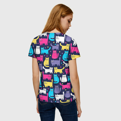 Женская футболка 3D Котятки, цвет 3D печать - фото 4