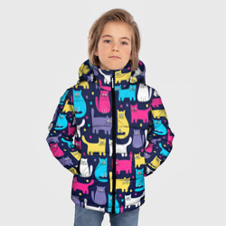 Зимняя куртка для мальчиков 3D Котятки - фото 2