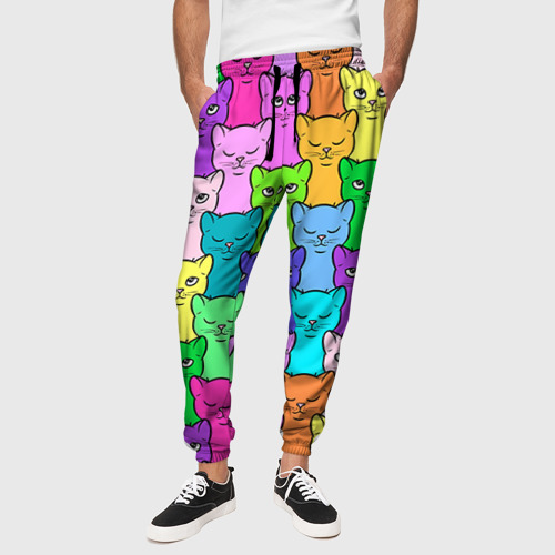 Мужские брюки 3D Котятушки, цвет 3D печать - фото 4