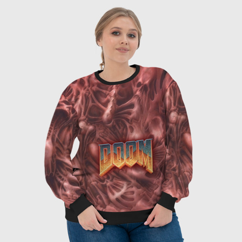 Женский свитшот 3D Doom (Classic), цвет 3D печать - фото 6