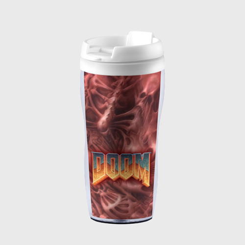 Термокружка-непроливайка Doom (Classic), цвет белый
