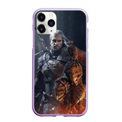 Чехол для iPhone 11 Pro Max матовый Геральт из Ривии