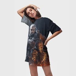 Платье-футболка 3D Геральт из Ривии - фото 2