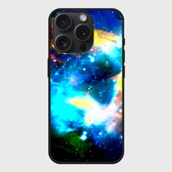 Чехол силиконовый для Apple iPhone 15 Pro Мax матовый Космос