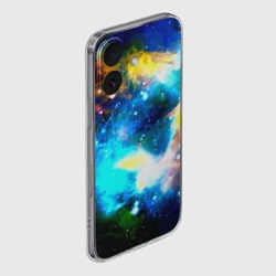 Чехол для iPhone 16 силиконовый с защитой камеры Космос - фото 2