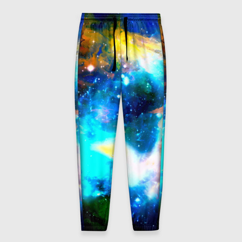 Мужские брюки 3D с принтом Космос, вид спереди #2
