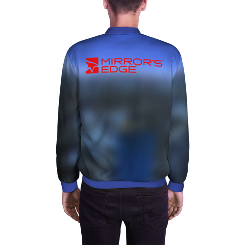 Мужской бомбер 3D Mirror's Edge, цвет синий - фото 4