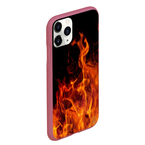 Чехол для iPhone 11 Pro Max матовый Огонь Фото 01 Чехол для iPhone 11 Pro Max матовый Огонь Фото 01