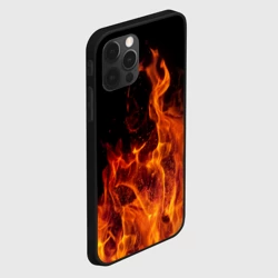 Чехол для iPhone 12 Pro Огонь - языки пламени - фото 2