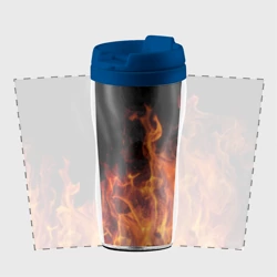 Термокружка-непроливайка Огонь - языки пламени - фото 2