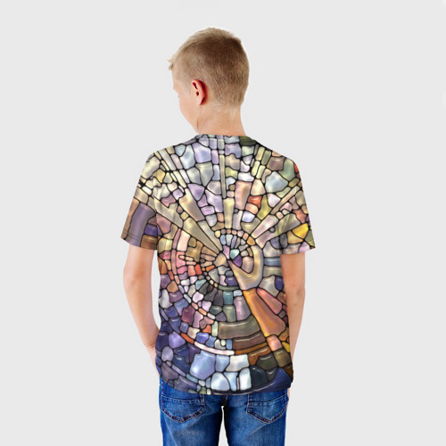 Детская футболка 3D Прикольная мозаика - фото 4