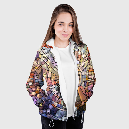 Женская куртка 3D Прикольная мозаика - фото 4
