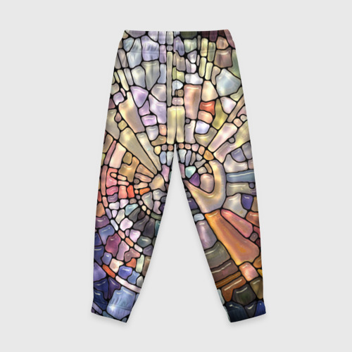 Детские брюки 3D Прикольная мозаика, цвет 3D печать - фото 2