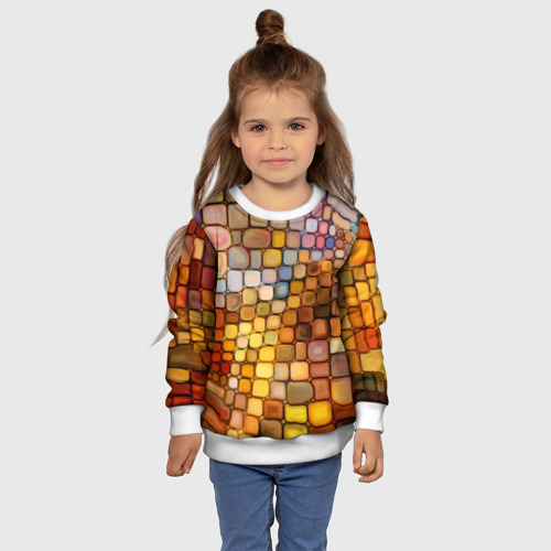 Детский свитшот 3D Мозаика, цвет 3D печать - фото 7