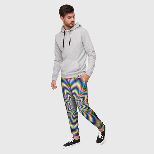 Мужские брюки 3D Красочная иллюзия, цвет 3D печать - фото 3