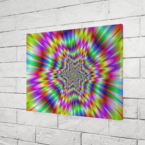 Холст прямоугольный Спектральная иллюзия, цвет 3D печать - фото 3