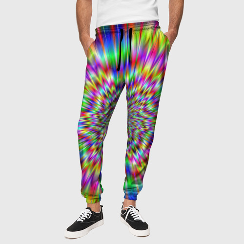 Мужские брюки 3D Спектральная иллюзия, цвет 3D печать - фото 4