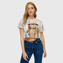 Женская футболка Crop-top 3D Бритни Спирс - фото 2
