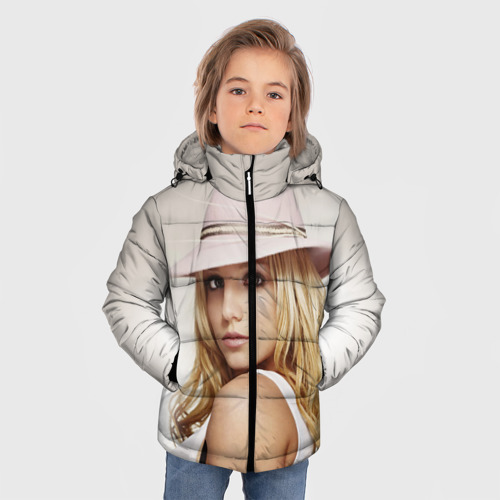 Зимняя куртка для мальчиков 3D Бритни Спирс, цвет черный - фото 3