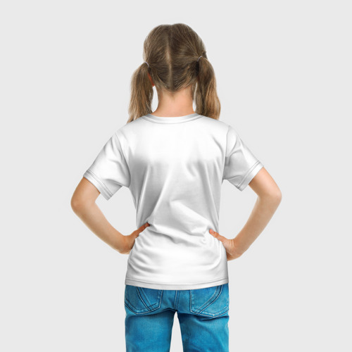 Детская футболка 3D с принтом Бритни Спирс, вид сзади #2