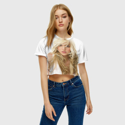 Женская футболка Crop-top 3D Бритни Спирс - фото 2