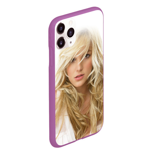 Чехол для iPhone 11 Pro Max матовый Бритни Спирс, цвет фиолетовый - фото 3