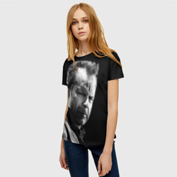 Женская футболка 3D Брюс Уиллис - фото 2