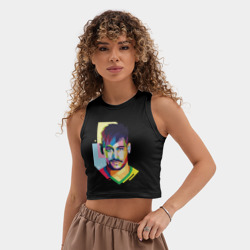 Женская укороченная майка-топ хлопок Неймар - фото 2