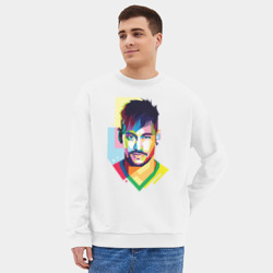 Мужской свитшот oversize без начеса хлопок Неймар - фото 2