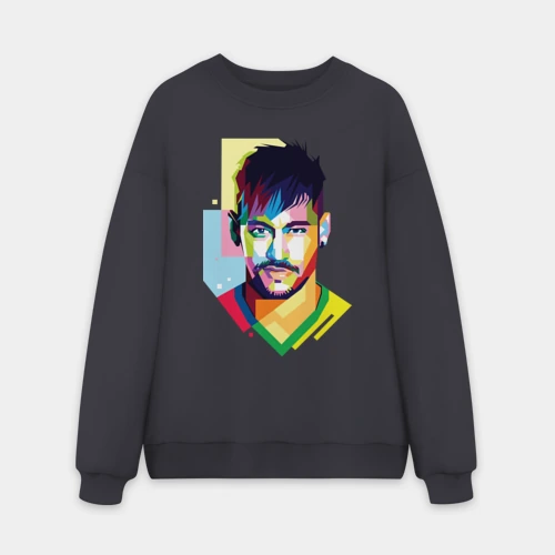 Мужской свитшот oversize без начеса хлопок Неймар